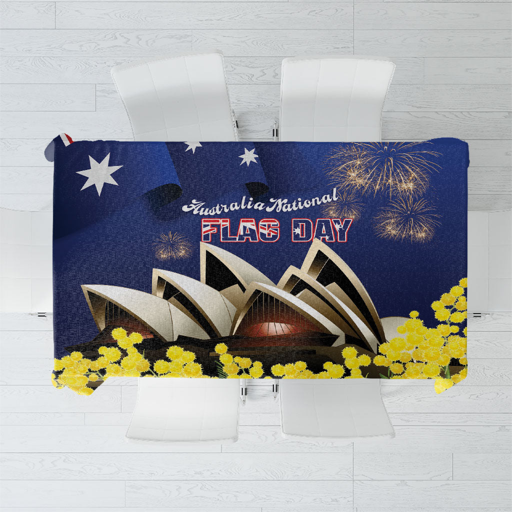 Australia National Flag Day Tablecloth Golden Wattle Sydney Opera House Flag Color