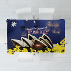Australia National Flag Day Tablecloth Golden Wattle Sydney Opera House Flag Color