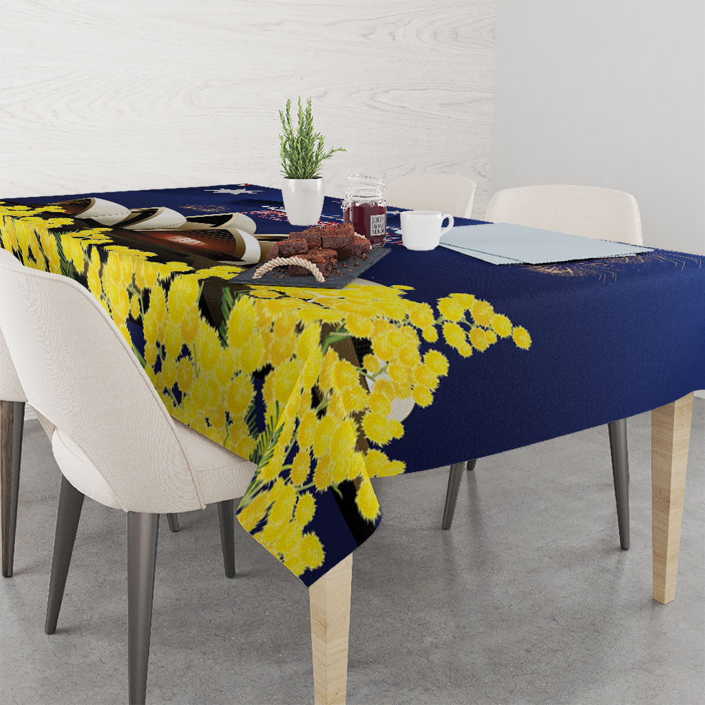 Australia National Flag Day Tablecloth Golden Wattle Sydney Opera House Flag Color