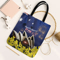 Australia National Flag Day Tote Bag Golden Wattle Sydney Opera House Flag Color