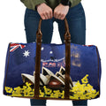 Australia National Flag Day Travel Bag Golden Wattle Sydney Opera House Flag Color
