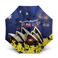 Australia National Flag Day Umbrella Golden Wattle Sydney Opera House Flag Color