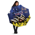 Australia National Flag Day Umbrella Golden Wattle Sydney Opera House Flag Color