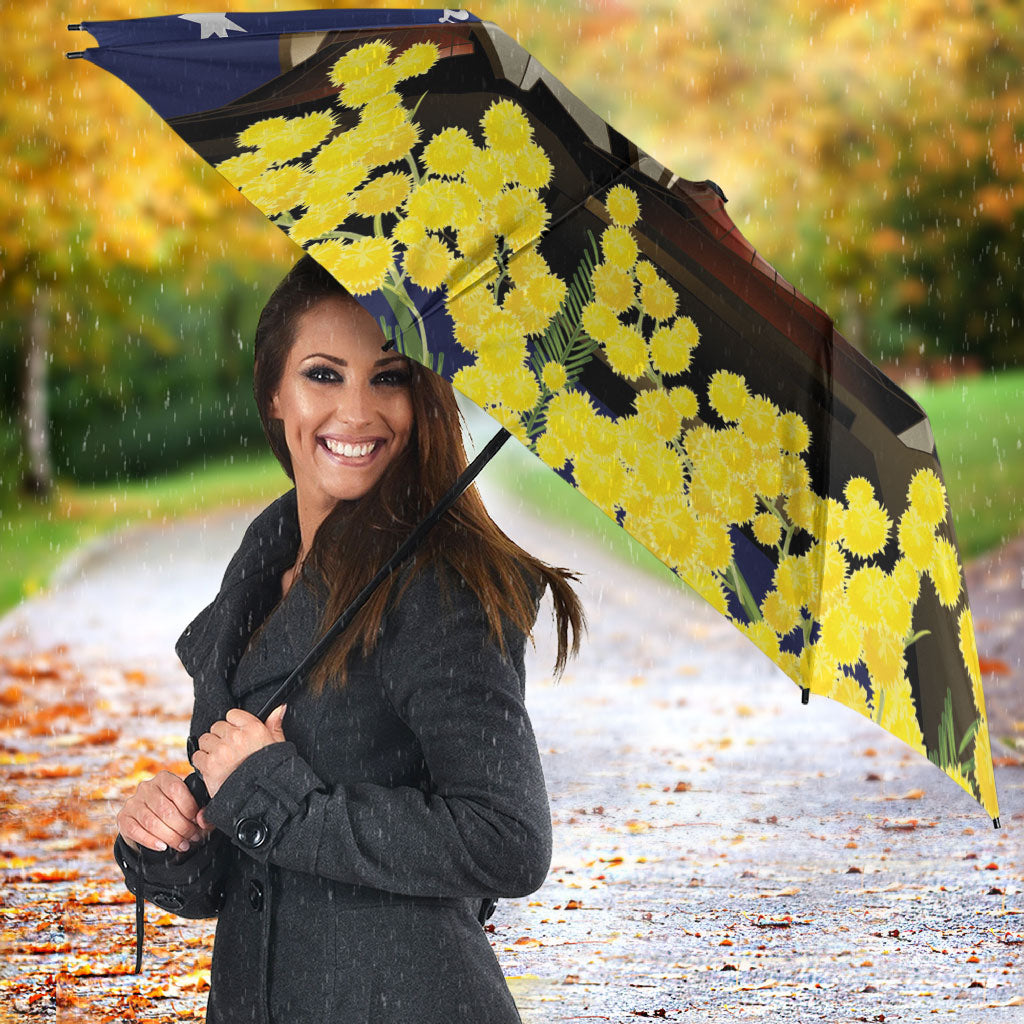Australia National Flag Day Umbrella Golden Wattle Sydney Opera House Flag Color