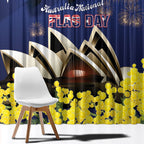 Australia National Flag Day Window Curtain Golden Wattle Sydney Opera House Flag Color