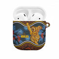 Aboriginal Dot Painting Koala Bear AirPods Case Aussie Eucalyptus Caesia Flowers