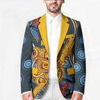 Aboriginal Dot Painting Koala Bear Personalised Blazer Aussie Eucalyptus Caesia Flowers