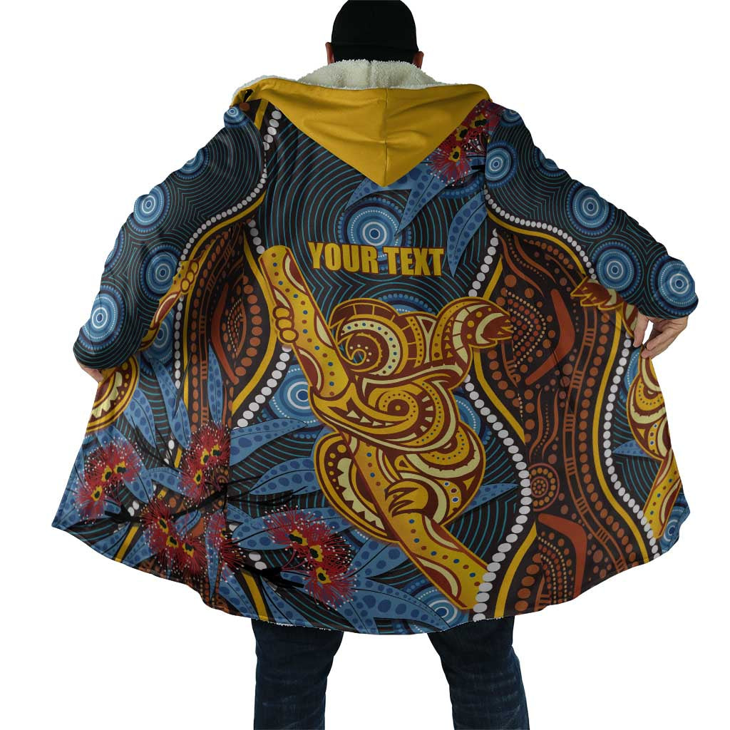 Aboriginal Dot Painting Koala Bear Personalised Cloak Aussie Eucalyptus Caesia Flowers