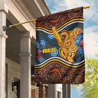 Aboriginal Dot Painting Koala Bear Garden Flag Aussie Eucalyptus Caesia Flowers