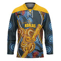 Aboriginal Dot Painting Koala Bear Personalised Hockey Jersey Aussie Eucalyptus Caesia Flowers