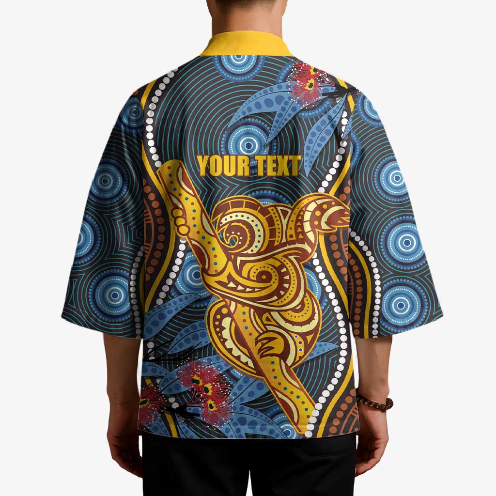Aboriginal Dot Painting Koala Bear Personalised Kimono Aussie Eucalyptus Caesia Flowers