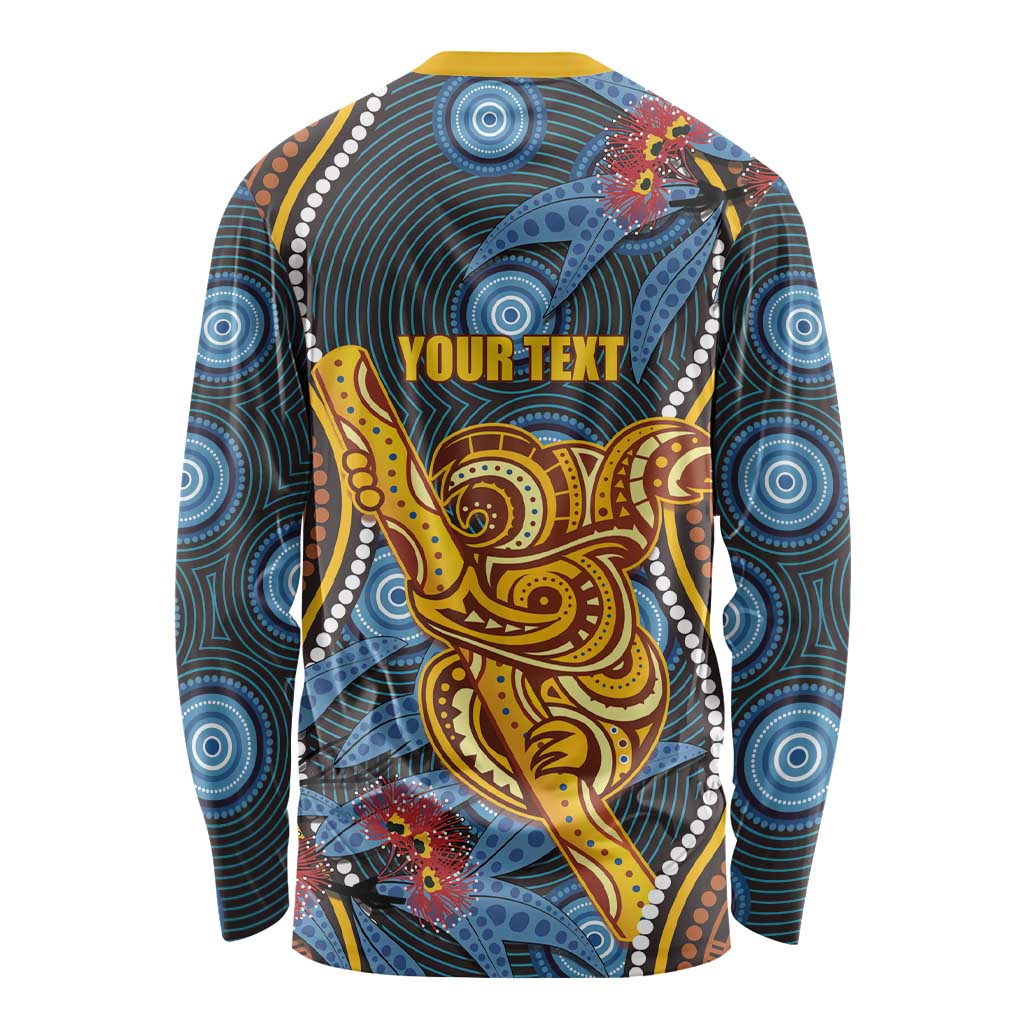 Aboriginal Dot Painting Koala Bear Personalised Long Sleeve Shirt Aussie Eucalyptus Caesia Flowers