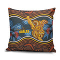 Aboriginal Dot Painting Koala Bear Pillow Cover Aussie Eucalyptus Caesia Flowers