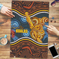Aboriginal Dot Painting Koala Bear Puzzle Aussie Eucalyptus Caesia Flowers