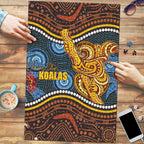 Aboriginal Dot Painting Koala Bear Puzzle Aussie Eucalyptus Caesia Flowers