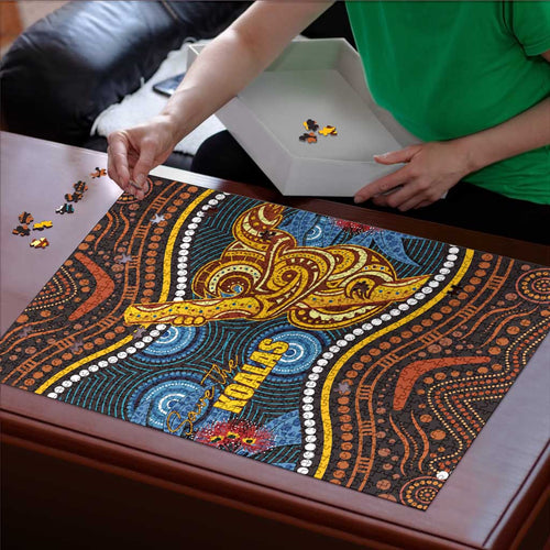 Aboriginal Dot Painting Koala Bear Puzzle Aussie Eucalyptus Caesia Flowers