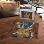 Aboriginal Dot Painting Koala Bear Puzzle Aussie Eucalyptus Caesia Flowers