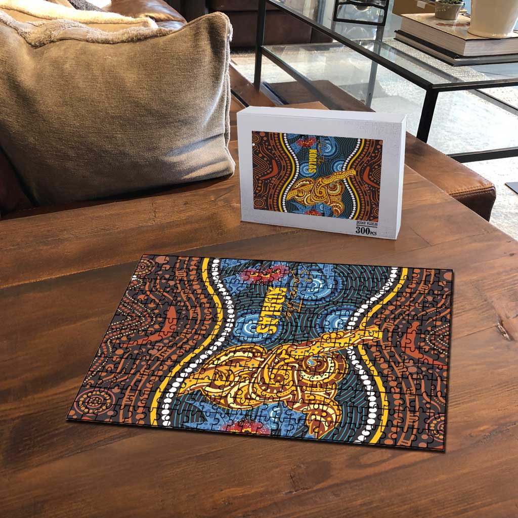 Aboriginal Dot Painting Koala Bear Puzzle Aussie Eucalyptus Caesia Flowers
