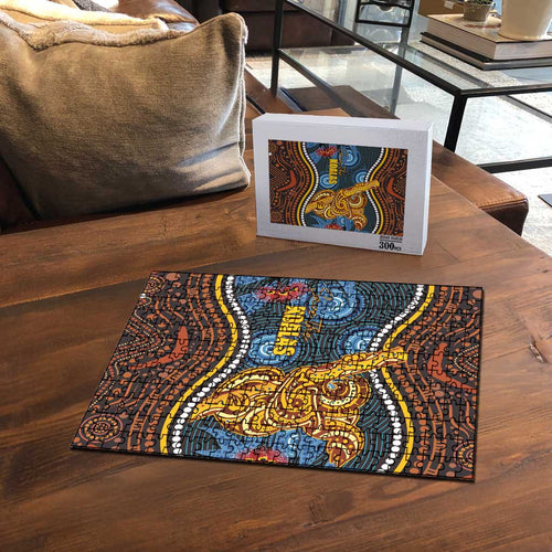 Aboriginal Dot Painting Koala Bear Puzzle Aussie Eucalyptus Caesia Flowers