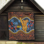 Aboriginal Dot Painting Koala Bear Quilt Aussie Eucalyptus Caesia Flowers