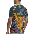 Aboriginal Dot Painting Koala Bear Personalised Rugby Jersey Aussie Eucalyptus Caesia Flowers