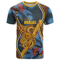 Aboriginal Dot Painting Koala Bear Personalised T Shirt Aussie Eucalyptus Caesia Flowers