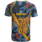 Aboriginal Dot Painting Koala Bear Personalised T Shirt Aussie Eucalyptus Caesia Flowers