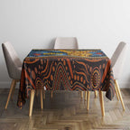 Aboriginal Dot Painting Koala Bear Tablecloth Aussie Eucalyptus Caesia Flowers