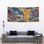 Aboriginal Dot Painting Koala Bear Tapestry Aussie Eucalyptus Caesia Flowers