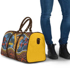 Aboriginal Dot Painting Koala Bear Travel Bag Aussie Eucalyptus Caesia Flowers