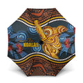 Aboriginal Dot Painting Koala Bear Umbrella Aussie Eucalyptus Caesia Flowers