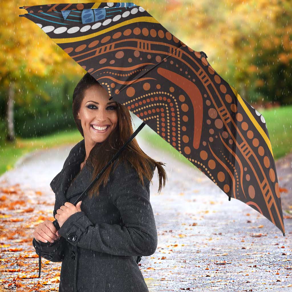 Aboriginal Dot Painting Koala Bear Umbrella Aussie Eucalyptus Caesia Flowers