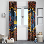 Aboriginal Dot Painting Koala Bear Window Curtain Aussie Eucalyptus Caesia Flowers