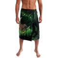 Kiwi New Zealand Personalised Lavalava Aotearoa Map Silver Fern Koru Pattern