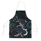 New Zealand Huia Bird Apron Paua Shell Maori Pattern