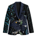 New Zealand Huia Bird Blazer Paua Shell Maori Pattern