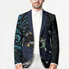 New Zealand Huia Bird Blazer Paua Shell Maori Pattern