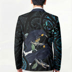 New Zealand Huia Bird Blazer Paua Shell Maori Pattern