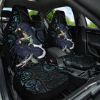 New Zealand Huia Bird Car Seat Cover Paua Shell Maori Pattern