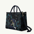 New Zealand Huia Bird Leather Bag Paua Shell Maori Pattern