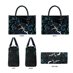 New Zealand Huia Bird Leather Bag Paua Shell Maori Pattern