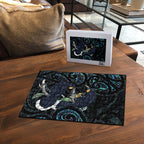 New Zealand Huia Bird Puzzle Paua Shell Maori Pattern