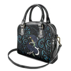 New Zealand Huia Bird Shoulder Handbag Paua Shell Maori Pattern