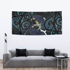 New Zealand Huia Bird Tapestry Paua Shell Maori Pattern
