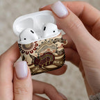 Australia Wombat AirPods Case Aussie Map Aboriginal Pattern