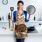 Australia Wombat Apron Aussie Map Aboriginal Pattern