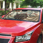 Australia Wombat Auto Sun Shade Aussie Map Aboriginal Pattern