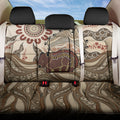 Australia Wombat Back Car Seat Cover Aussie Map Aboriginal Pattern