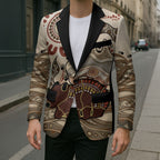 Australia Wombat Blazer Aussie Map Aboriginal Pattern