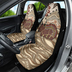Australia Wombat Car Seat Cover Aussie Map Aboriginal Pattern